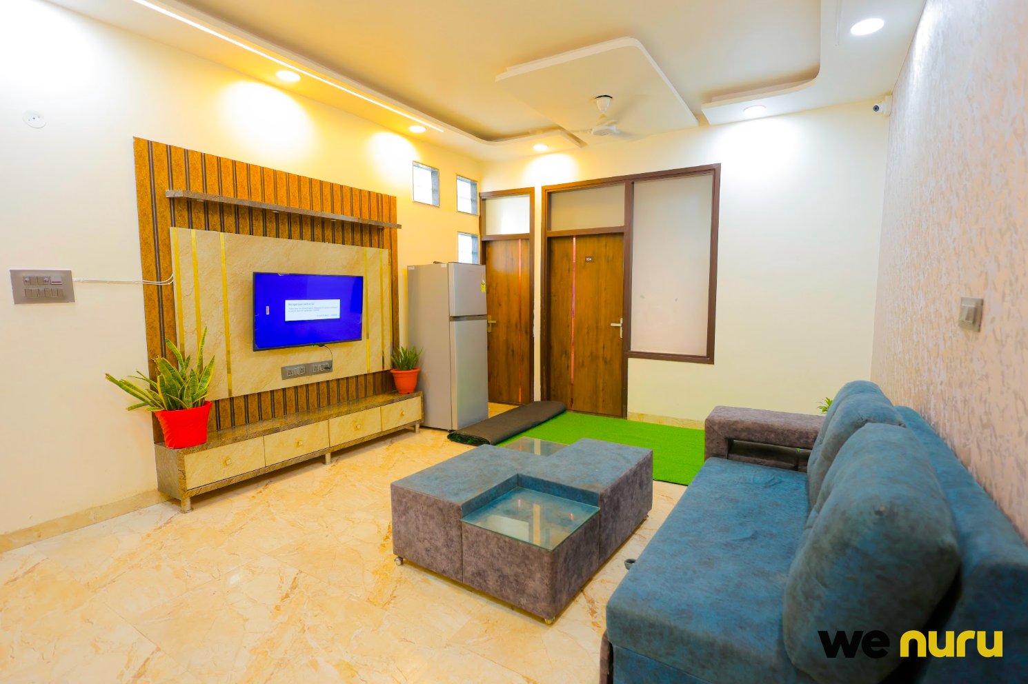 Modern Hotel Room with Smart TV & AC — Film & Photoshoot Location in Vrindavan — flat in Mathura