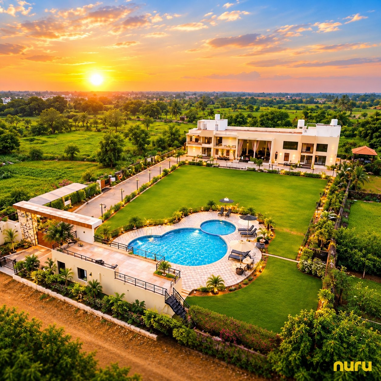 Luxury Farmhouse with Lush Lawns & Backwaters on ECR — farmhouse in Thiruvidandhai