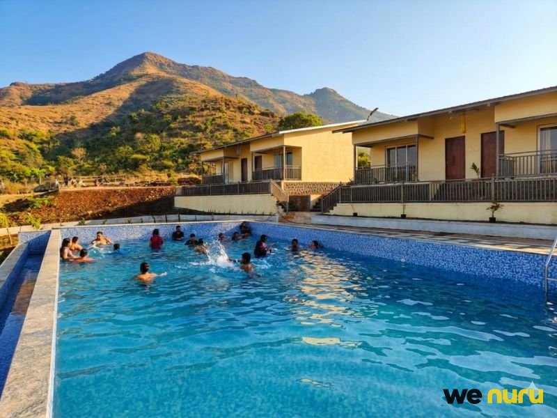 Scenic Hilltop Villa & Pool Shoot Location near Pune — Sahyadri Views — hotel & resort in Kondanpur