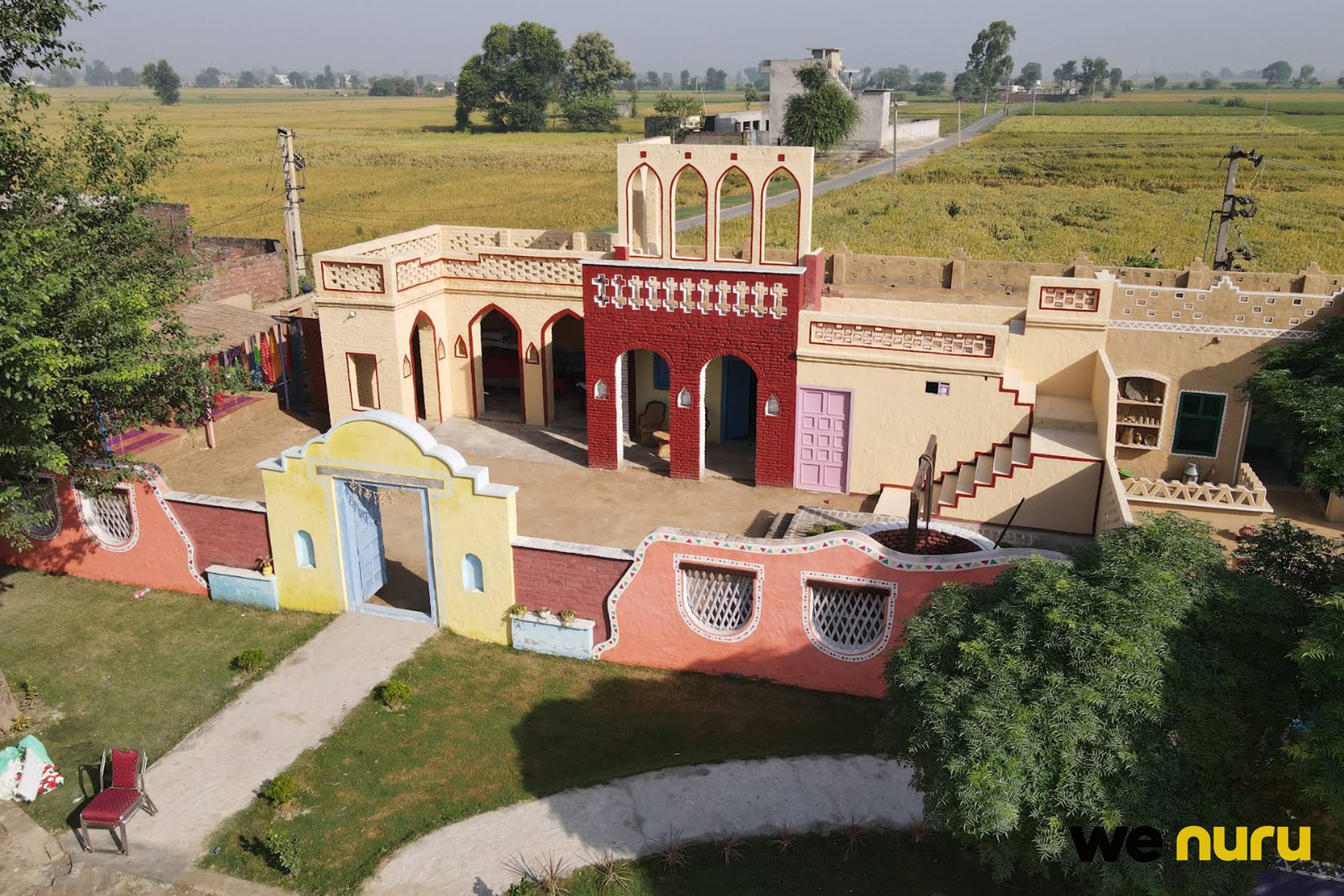 Heritage Haveli Shoot Location with Traditional Architecture & Courtyard Setup In Bhikhiwind, Punjab — haveli in Basarke