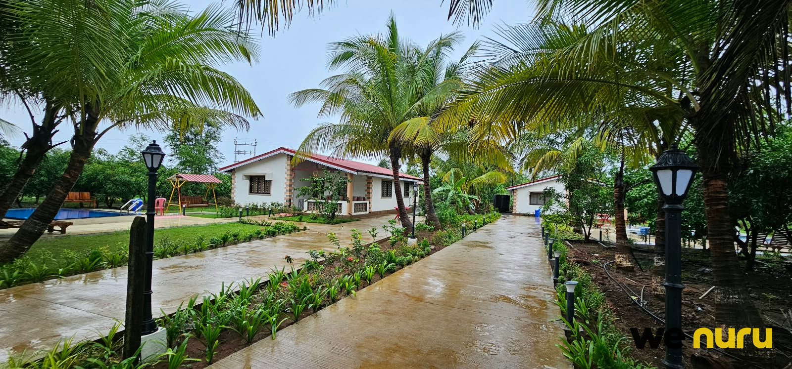 Tropical Pool Farmhouse & Garden Shoot Location in Avhate, Maharashtra — farmhouse in Nasik