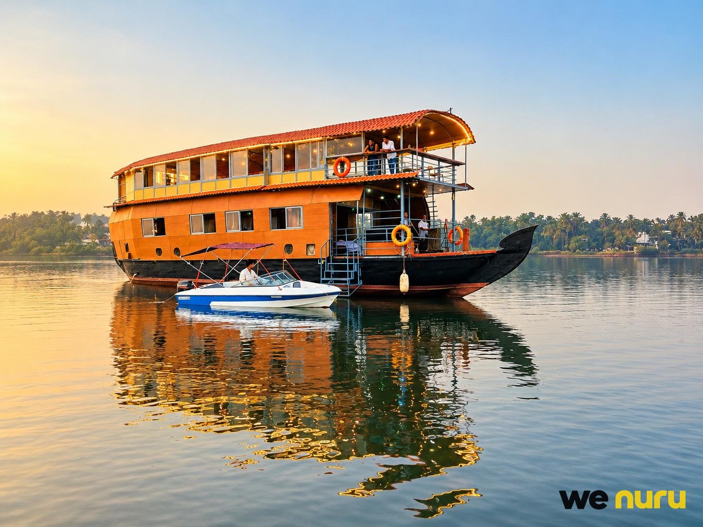 Luxury Houseboat Stay in Goa – Scenic Waterfront Rooms — boats and yachts in Pernem