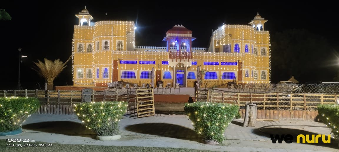 Royal Rajasthani Heritage Haveli with Grand Architecture, Lush Gardens & Scenic Lake Views in Pali, Rajasthan — haveli in Pali