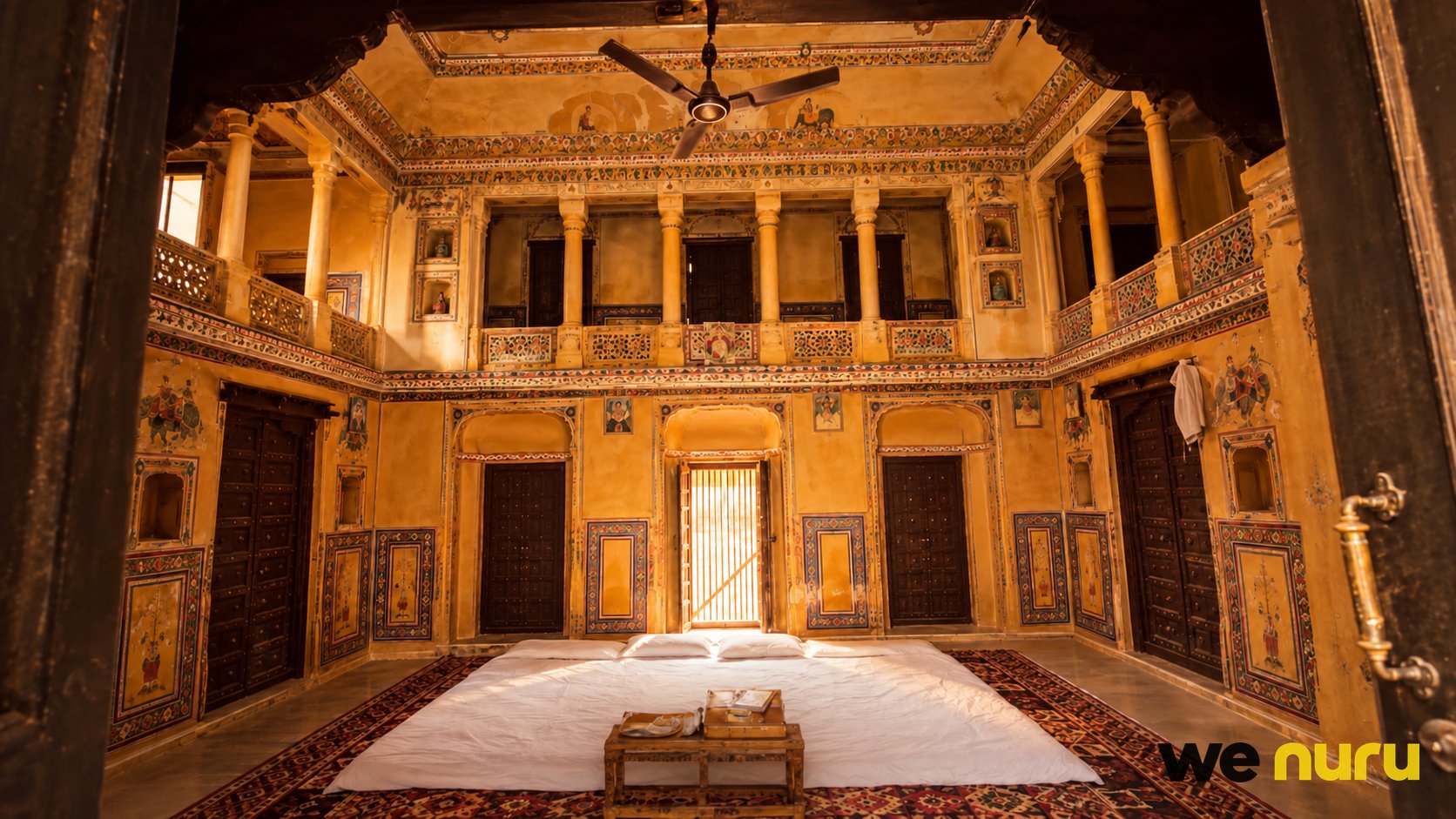 Traditional Rajasthani Heritage Haveli with Royal Courtyards, Colourful Frescoes & Vintage Architecture in Jhunjhunu, Rajasthan — haveli in Jhunjhnu